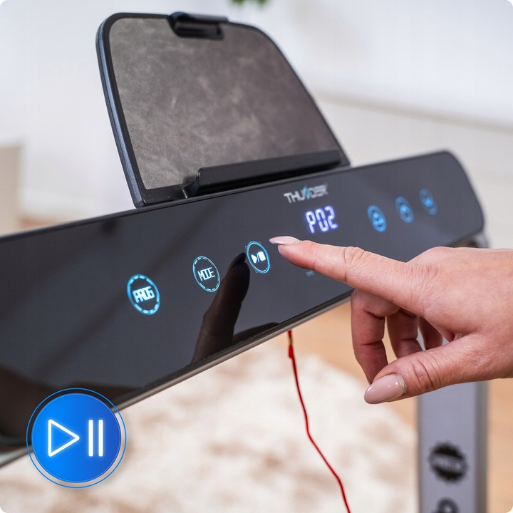 Беговая дорожка электрическая THUNDER RACE-SILVER Киев - изображение 9