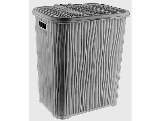 Кошик для білизни 48л сірий WAVY Хвиля (X-38 (grey)) OZER-L-037 ТМ OZER Київ