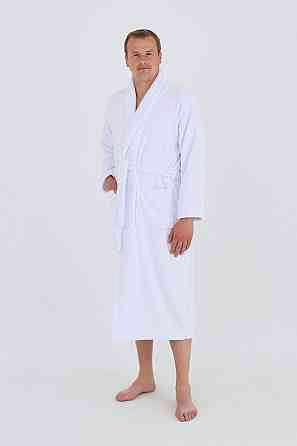 Мужской махровый халат Ideal Textile XXXL белый (56860519) Черновцы