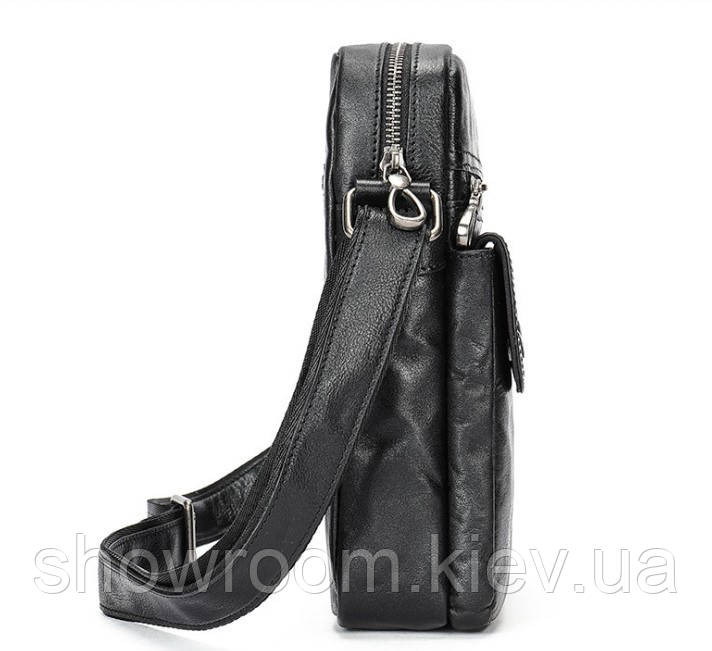 Шкіряна чоловіча сумка середніх розмірів Leather Collection (6119) Київ - фото 3