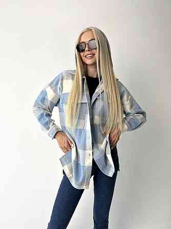 Рубашка в клетку оверсайз 