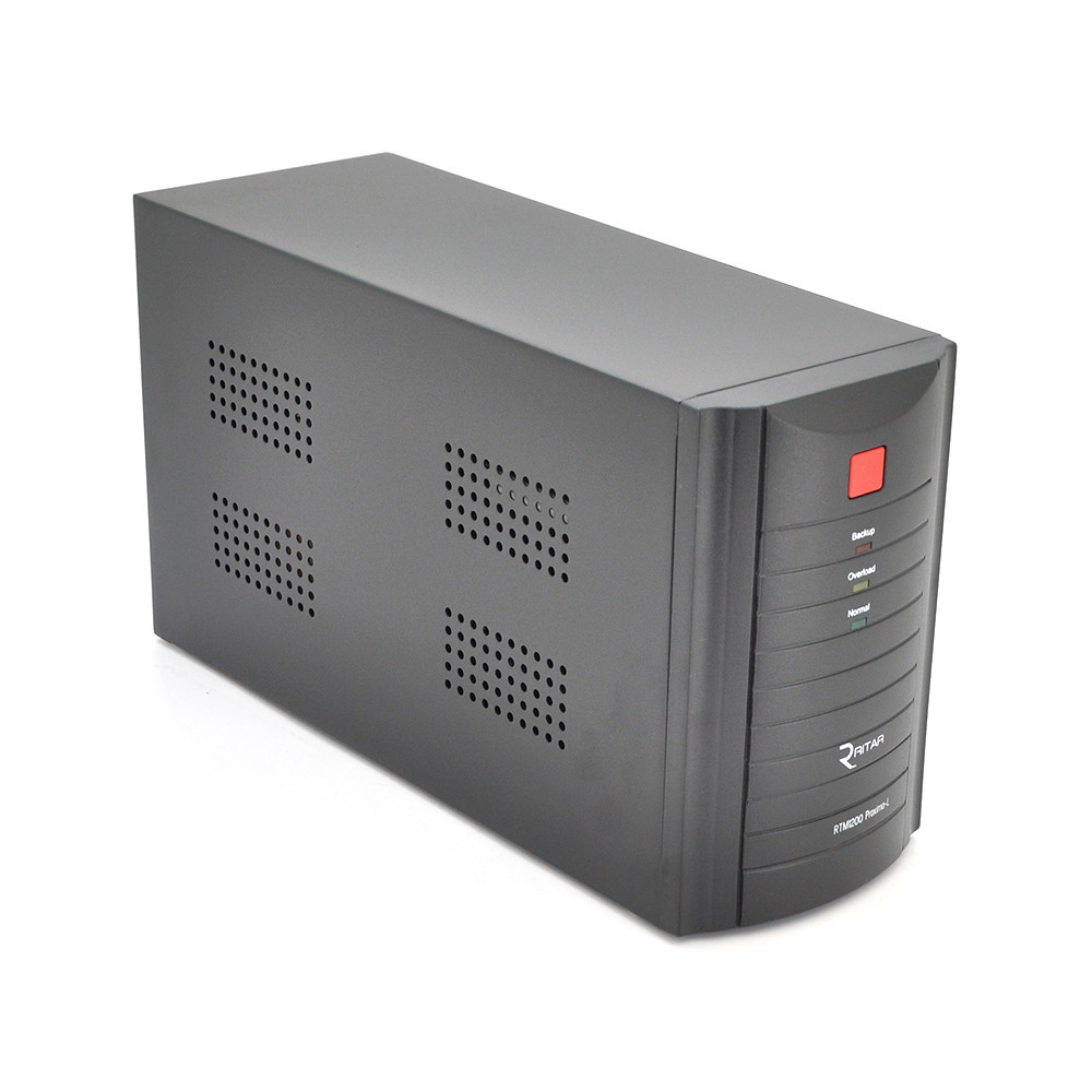 ДБЖ Ritar RTM1200 (720W) Proxima-L, LED, AVR, 3st, 3xSCHUKO socket, 2x12V7.5Ah, metal Case (350х120х190) Q2 Київ - фото 2