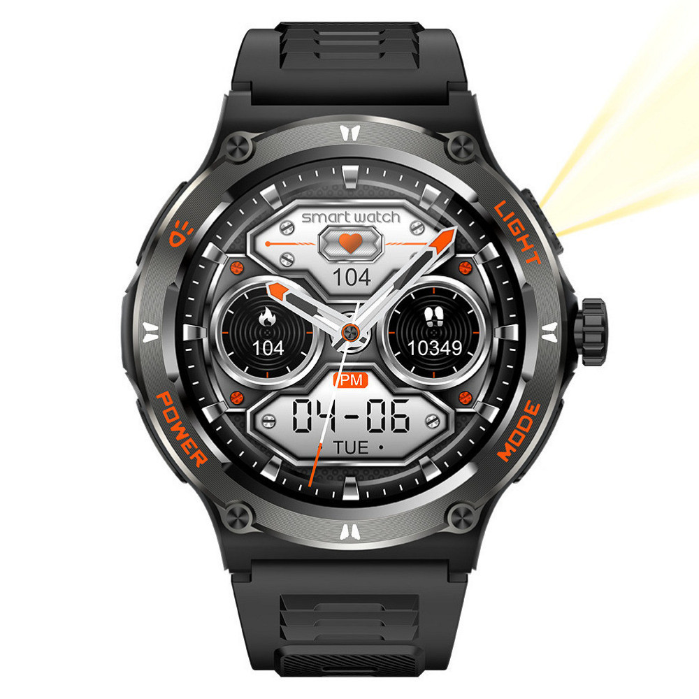 Умные смарт часы Smart Advanture с компасом и фонариком Черный Киев - изображение 6