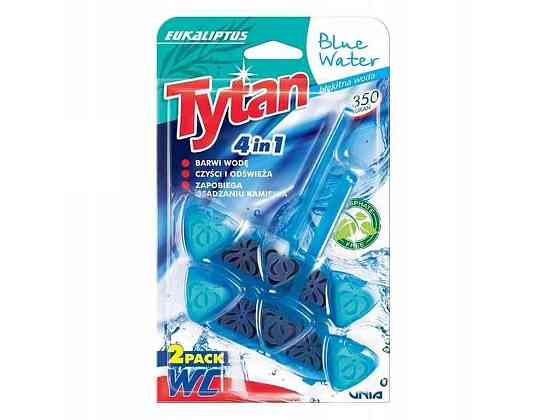 Блок для туалетів 2штх40г Чотирьохфазний 4в1 Blue Water Eucalyptus ТМ TYTAN Київ
