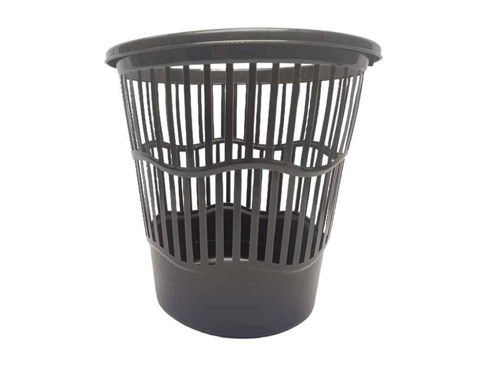 Мусорник 12л Черный пластик ТМ AL-PLASTIK Киев - изображение 1
