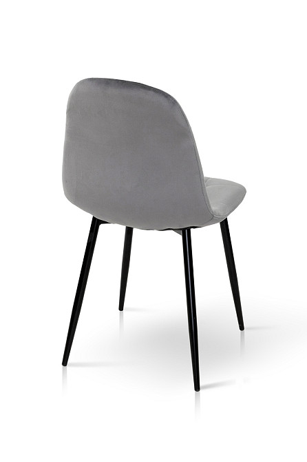 Стілець Квест, чорний/велюр сірий Киев - изображение 5