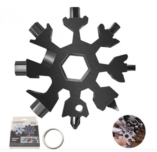 Багатофункціональний інструмент Snowflake Wrench Tool — універсальний ключ з унікальним дизайном Одеса - фото 2