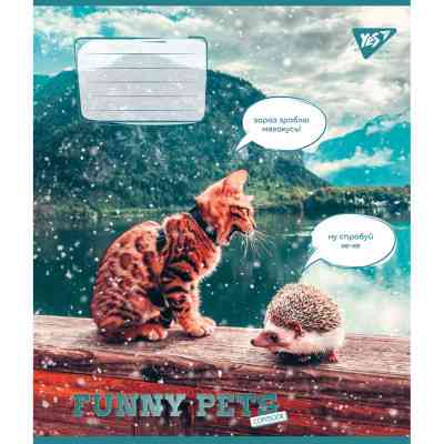 Тетрадь Yes Funny pets 36 листов клетка (767064) Винница