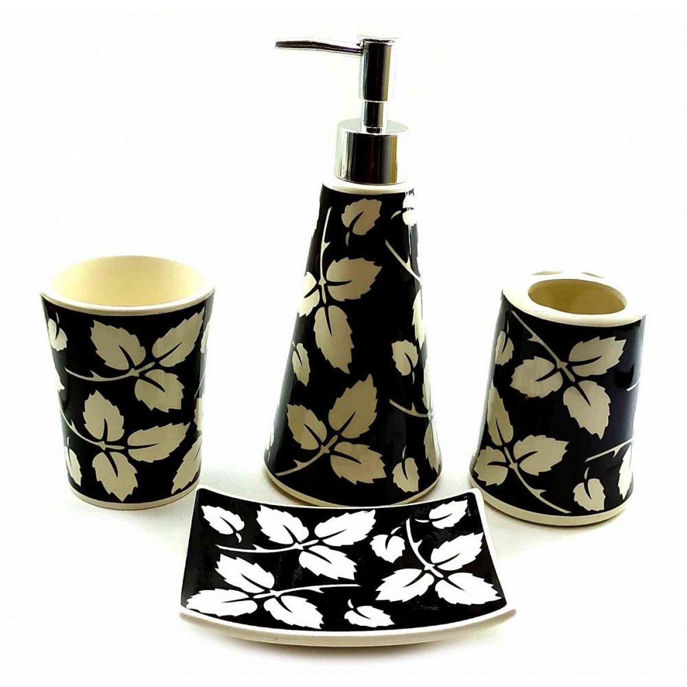 Набор для ванны керамический Листья Киев - изображение 1