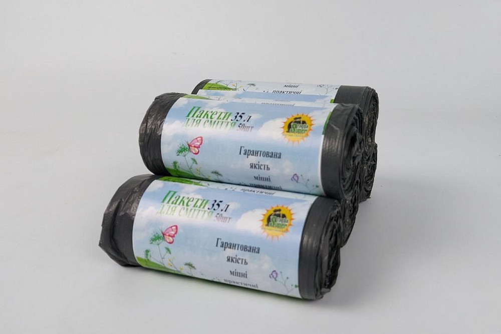 Пакет для мусора 35литров (50шт HD) Супер Торба черный (1 рул) Харьков - изображение 2