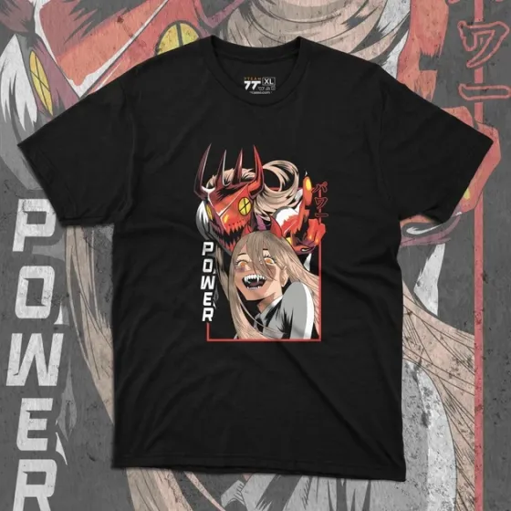 Футболка для подростка мальчика с принтом Человек Бензопила Power Размер 160 Anime10470 Днепр