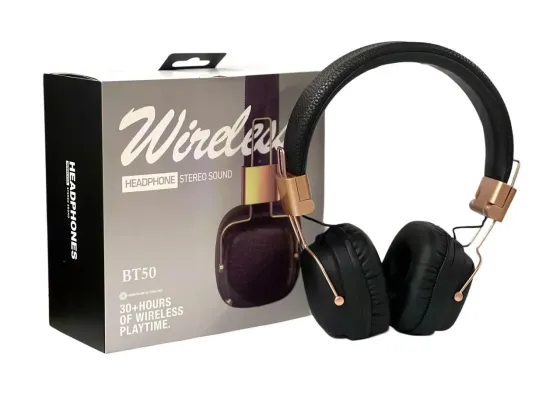 Навушники накладні Bluetooth BT50, з високоякісним звуком, бездротове підключення, до 20 годин робот Київ