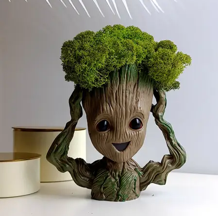 Кашпо горшочек со стабилизированным мхом Грут Groot G4 Винница