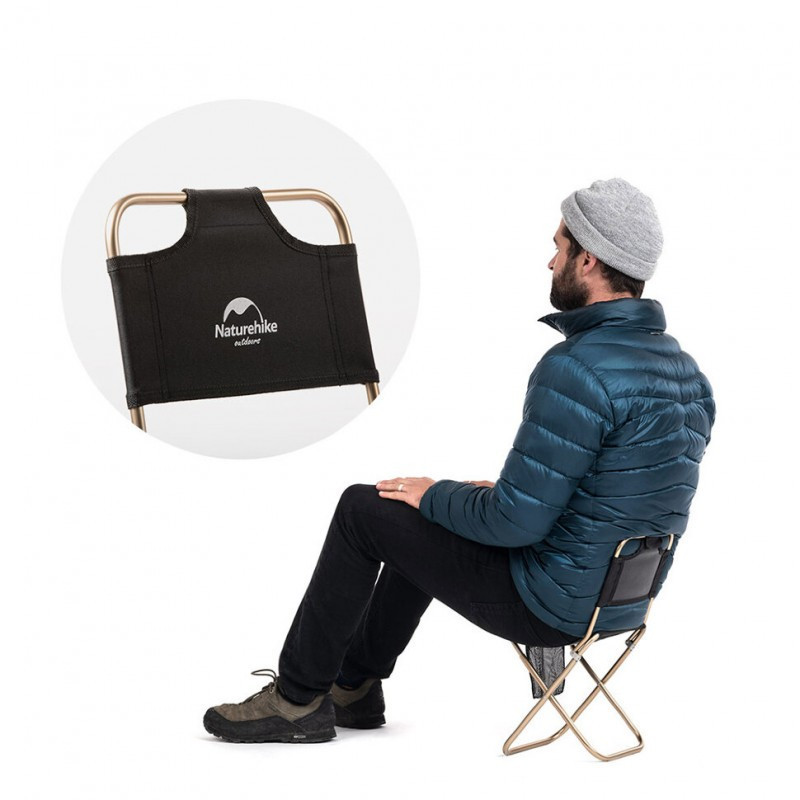 Раскладной стул со спинкой Naturehike MZ01 NH18M001-Z (Черный) Киев - изображение 3