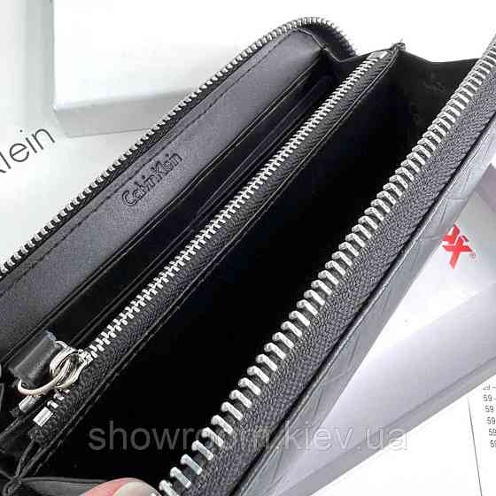 Чоловічий шкіряний гаманець на змійці (1302-4) Київ