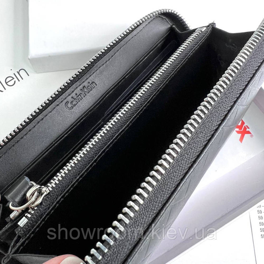 Мужской кожаный кошелек на молнии (1302-4) Киев - изображение 4