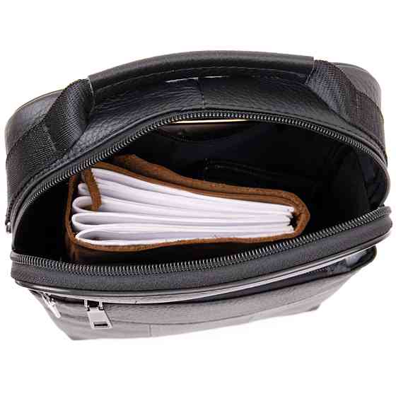 Мессенджер чоловічий вертикальний Vintage 20393 Чорний Київ