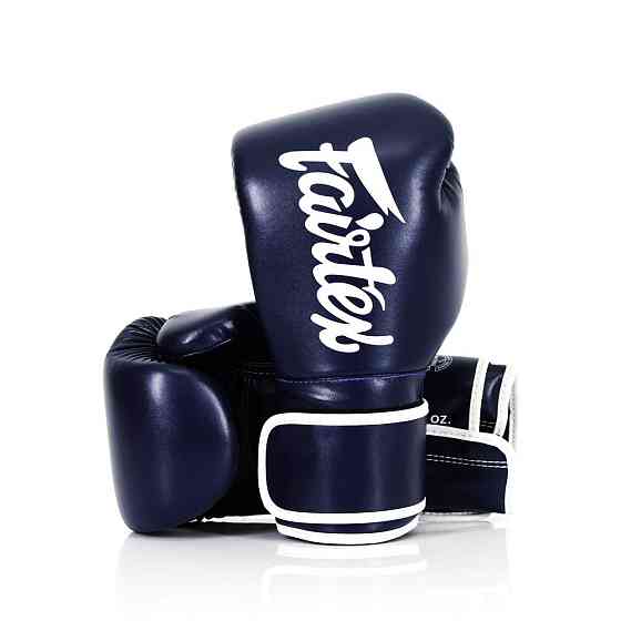 Боксерські рукавиці Fairtex BGV14 Blue 12 унцій (бинти в комплекті) Каменское