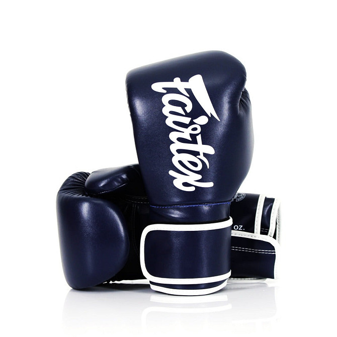 Боксерські рукавиці Fairtex BGV14 Blue 12 унцій (бинти в комплекті) Кам'янське - фото 2