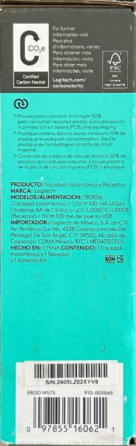 Миша комп'ютерна  Logitech Ergo M575 Bluetooth Graphite  чорного кольору Київ