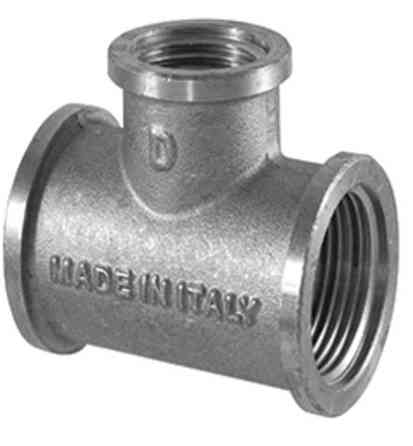Трійник редукційний з ВВВ 1" x 3/4" x 1" (нікель) Київ