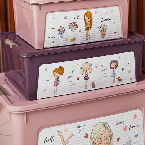 Контейнер 11,7л фіолетовий з малюнком Дівчатка Smart Box Алеана Житомир - фото 4