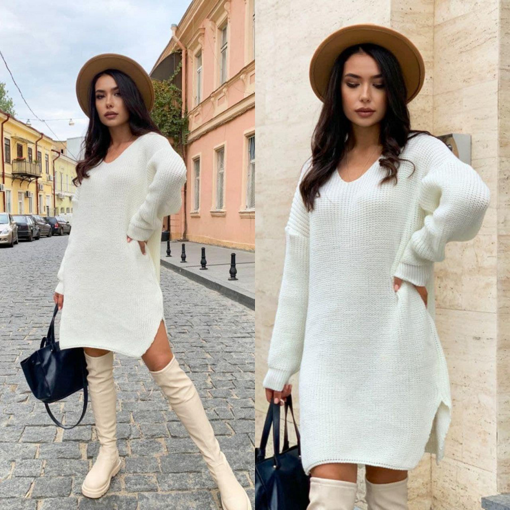 Жіноча стильна в'язана сукня-туніка оверсайз. 42-48р Київ - фото 10