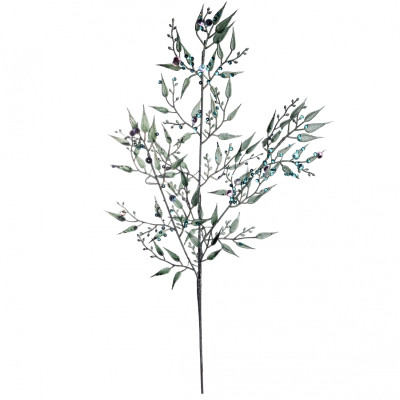 Декоративная ветвь YES! Fun 82 см, бирюза, глиттер (974601) Винница - изображение 1