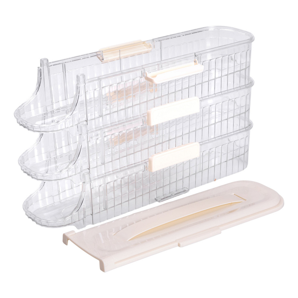 Лоток для яєць у холодильник на 3 яруси 32х10х18.5 см Бежевий HP-27-15 Коломия - фото 8