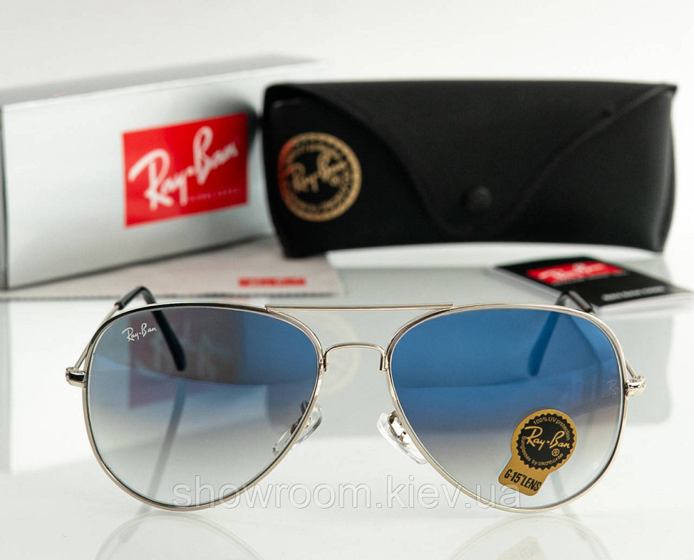 Чоловічі сонцезахисні окуляри Rb aviator (2915) Київ - фото 2