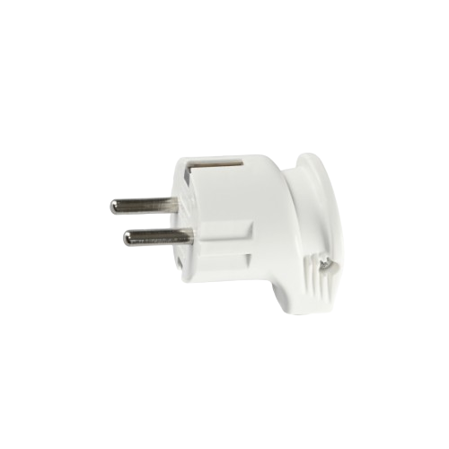 Вилка мережева із заземленням 16А кутова біла Standard Titanum Житомир - изображение 1