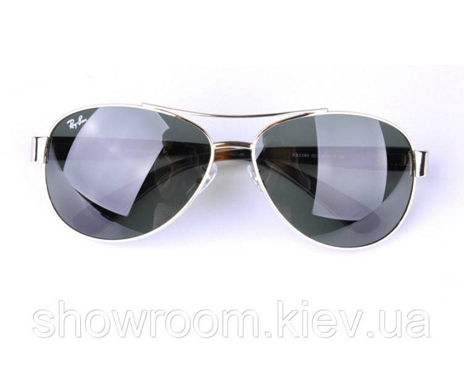 Сонцезахисні окуляри в стилі RAY BAN 3386 001 LUX Київ - фото 3
