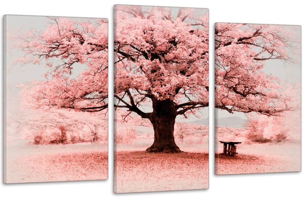 Модульная картина в гостиную / спальню Рожеве дерево  Art-732_3 70x130 см Киев - изображение 1
