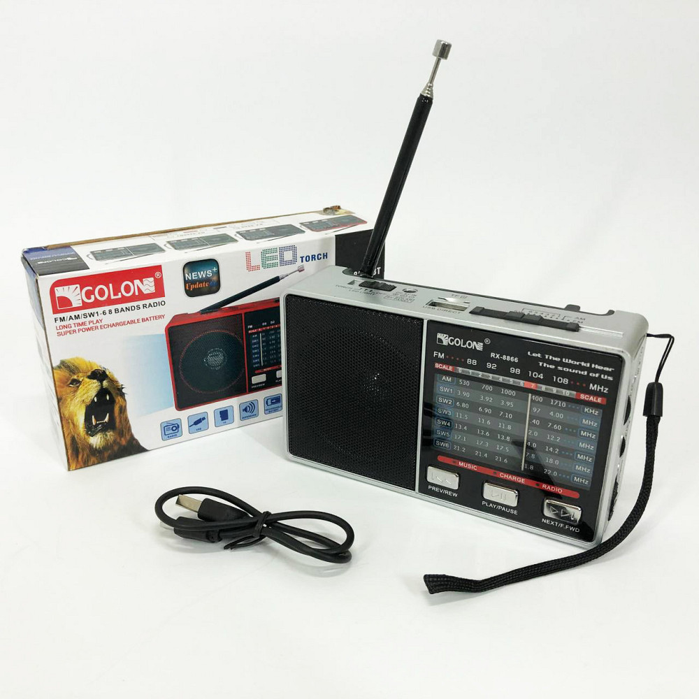 Портативне аварійне радіо, що працює від мережі, Портативне радіо, Радіоприймач з гарною якістю прийому DV-80 Львів - фото 5
