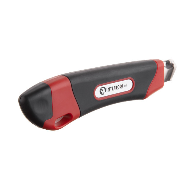 Нож сегментный, 18 мм, металлическая направляющая, противоскользящий корпус, дробилка INTERTOOL HT-0506 Киев - изображение 3