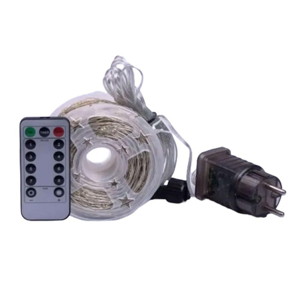 Гирлянда роса на пульте 100 метров на 1000 led светодиодов капля белый провод мультиколор 1000L100MWML Киев - изображение 9