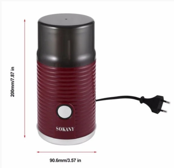 Кофемолка Sokany SM-3018 Мультимолка со съемной чашей Винница - изображение 6