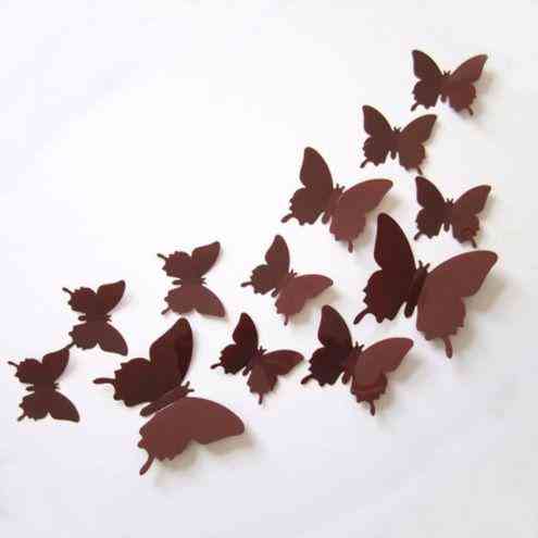 Коричневі метелики для дому - 12шт. Київ