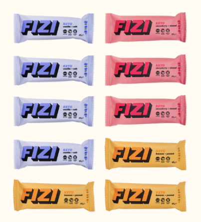 Протеїнові батончики FIZI KETO Protein Bar 10x45g Keto Box Київ