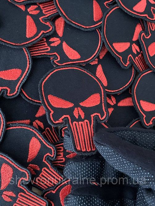 Шеврон Каратель (Форма контурна. На липучці) Розмір 7.5x5см Київ - фото 5