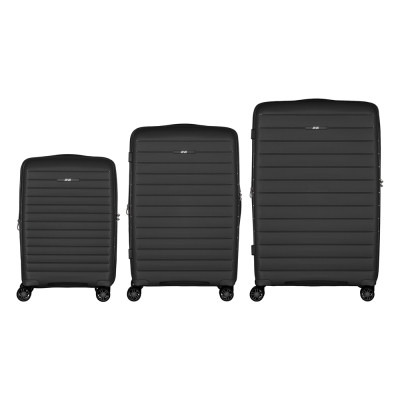 Набор чемоданов 2E Aero (L+M+S), чорні (2E-SPP-AERO-SET3-BK) Вінниця - фото 9