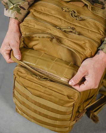 Тактический штурмовой рюкзак кайот U.S.A 45 LUX 10-0!+ Киев - изображение 8
