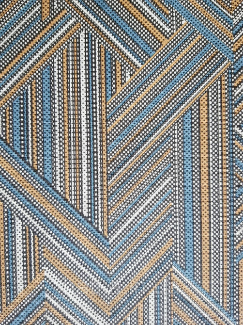 Ообои виниловые на флизелине Decoprint Moments MO22842 геометрия полосы точки фигуры бирюзовые желтые золотые Киев - изображение 4