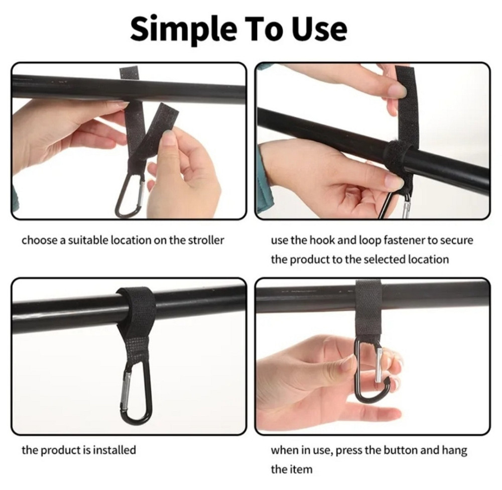 Гачки-карабіни на коляску Смела - изображение 2