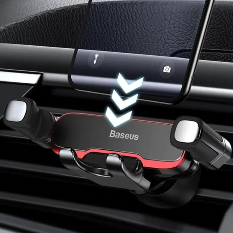 Автомобільний тримач для телефону Baseus Mr Hui Gravity Car Mount Black Одеса - фото 9