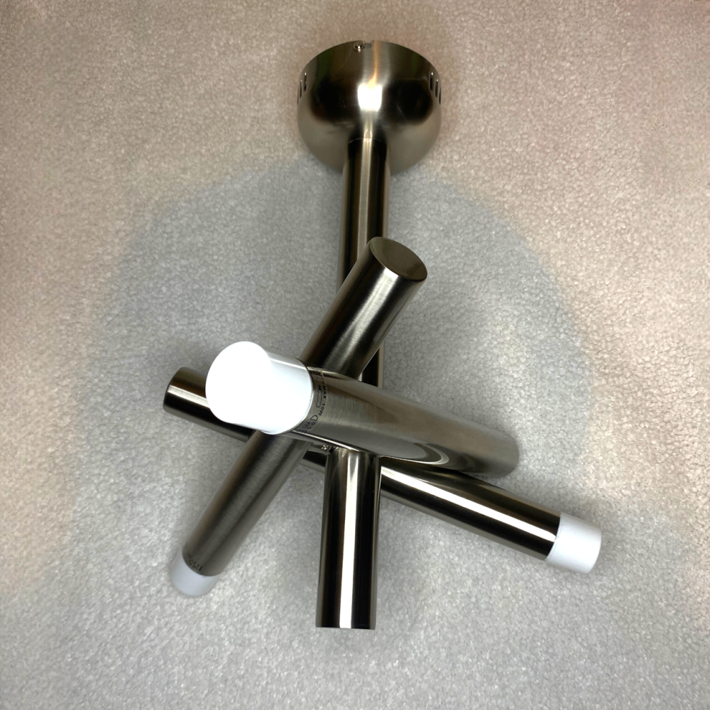 Світильник стельовий Paulmann Gala Traversa 3x10W, E14, 230V на три лампи, стильна люстра металева срібляста, рухома, променева Київ - фото 2