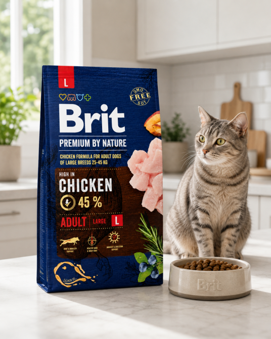 Сухий корм Brit Premium Dog Adult L для дорослих собак великих порід, з куркою, 8 кг Київ - фото 7