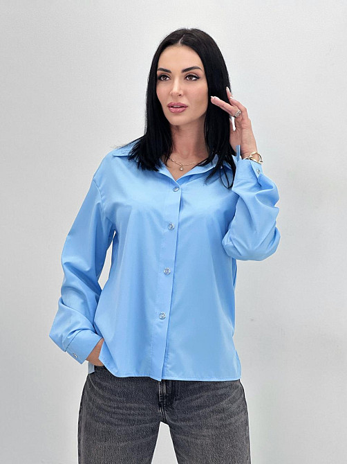 Базова жіноча сорочка "Eden" оптом | Батал | Розпродаж моделі Київ - фото 9