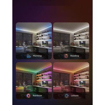 Светодиодная лента Govee H61E5 COB Strip Light Pro 3m RGBIC+W WI-FI/Bluetooth white (H61E53D1) Винница - изображение 4