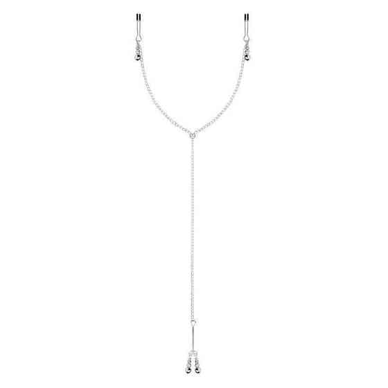 Затискачі для сосків та клітора Bedroom Fantasies: Nipple and Clitoris Clamps - Silver Sex Aura Київ